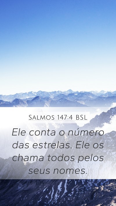 Salmos 147:4 BSL Bible Verse Image