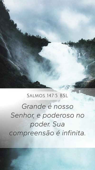 Salmos 147:5 BSL Bible Verse Image