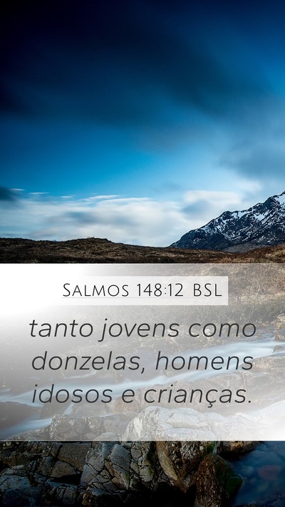 Salmos 148:12 BSL Bible Verse Image
