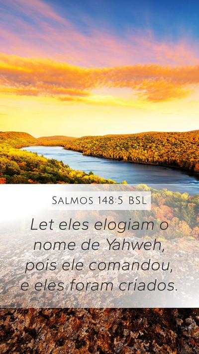 Salmos 148:5 BSL Bible Verse Image