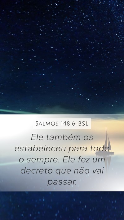 Salmos 148:6 BSL Bible Verse Image