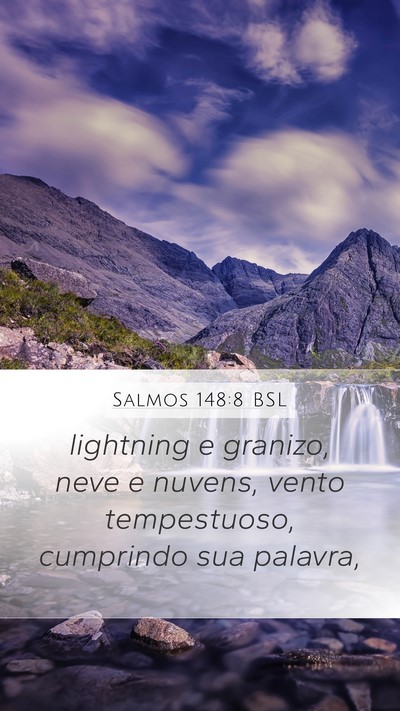 Salmos 148:8 BSL Bible Verse Image