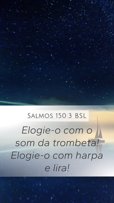 Salmos 150:3 BSL Bible Verse Image