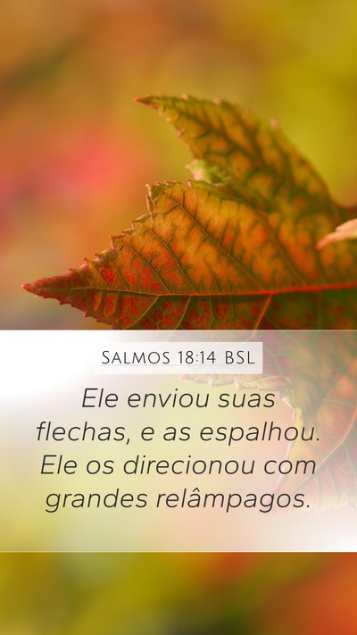 Salmos 18:14 BSL Bible Verse Image