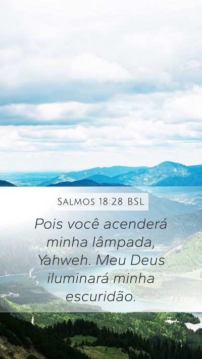 Salmos 18:28 BSL Bible Verse Image