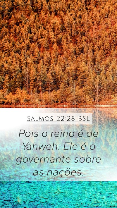 Salmos 22:28 BSL Bible Verse Image