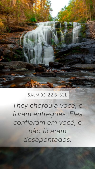 Salmos 22:5 BSL Bible Verse Image