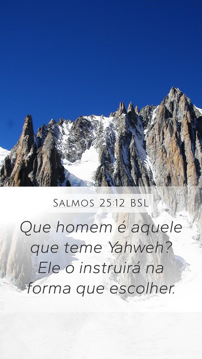 Salmos 25:12 BSL Bible Verse Image