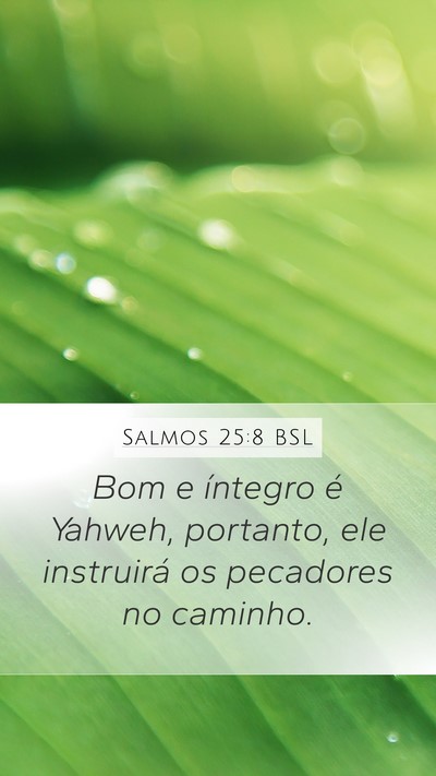 Salmos 25:8 BSL Bible Verse Image