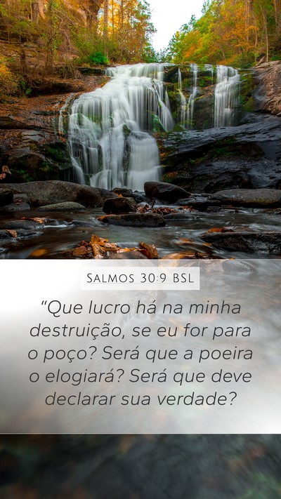 Salmos 30:9 BSL Bible Verse Image