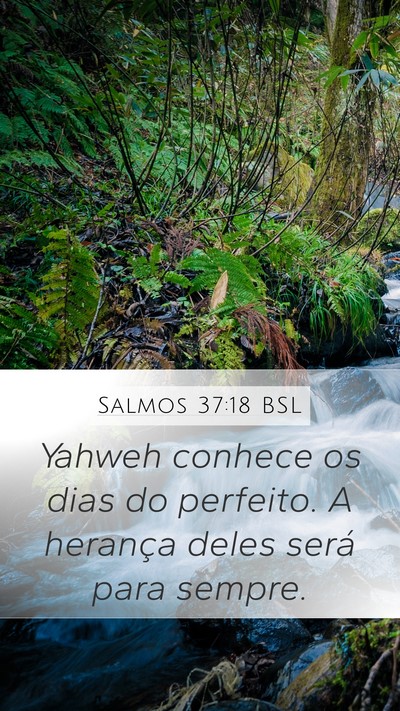 Salmos 37:18 BSL Bible Verse Image