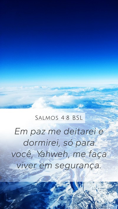 Salmos 4:8 BSL Bible Verse Image