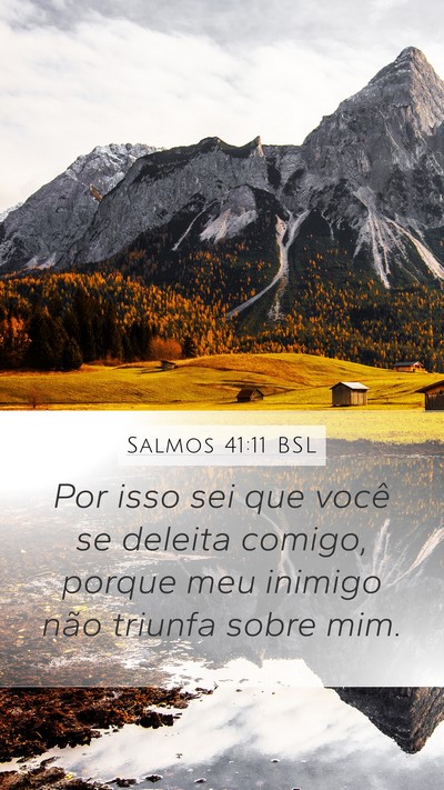 Salmos 41:11 BSL Bible Verse Image
