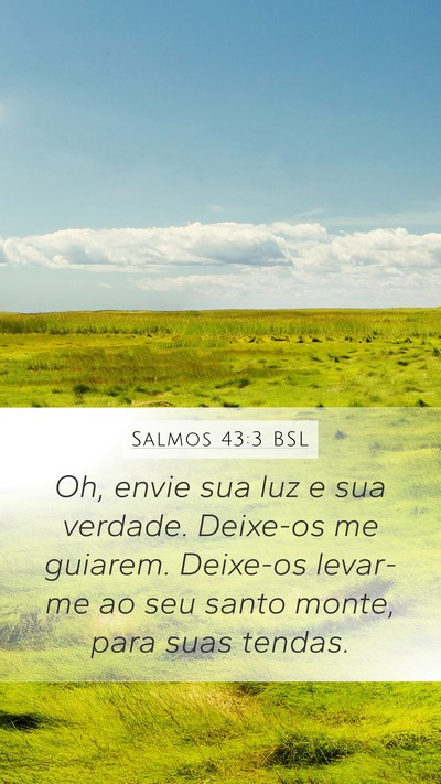 Salmos 43:3 BSL Bible Verse Image