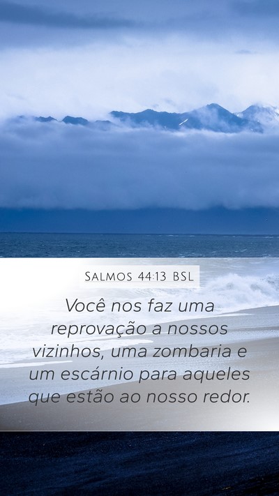 Salmos 44:13 BSL Bible Verse Image
