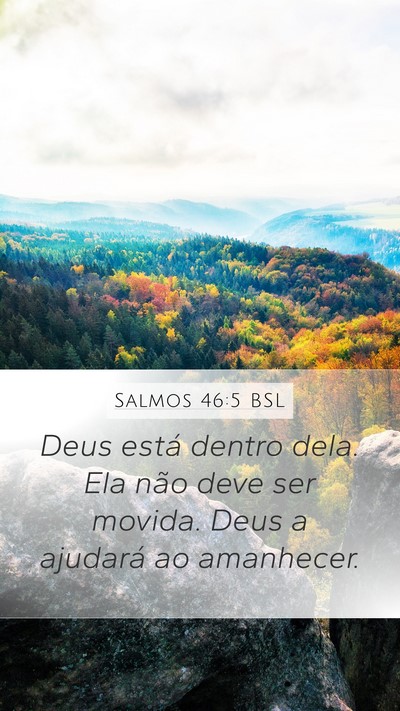 Salmos 46:5 BSL Bible Verse Image