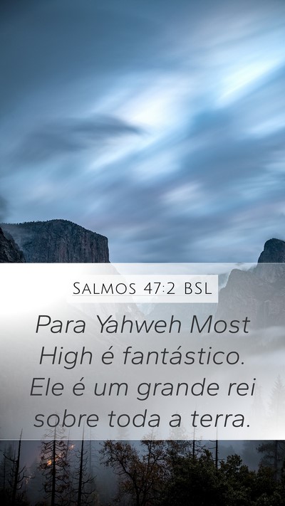 Salmos 47:2 BSL Bible Verse Image