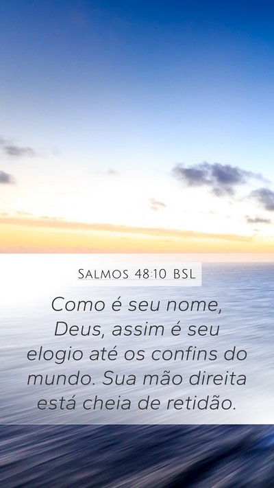 Salmos 48:10 BSL Bible Verse Image