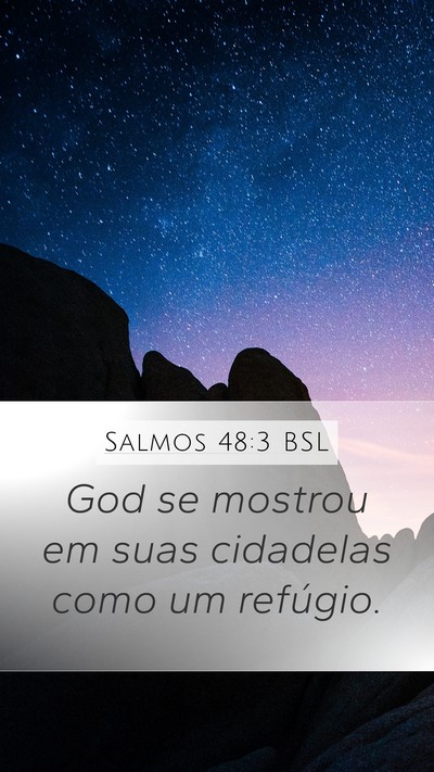 Salmos 48:3 BSL Bible Verse Image