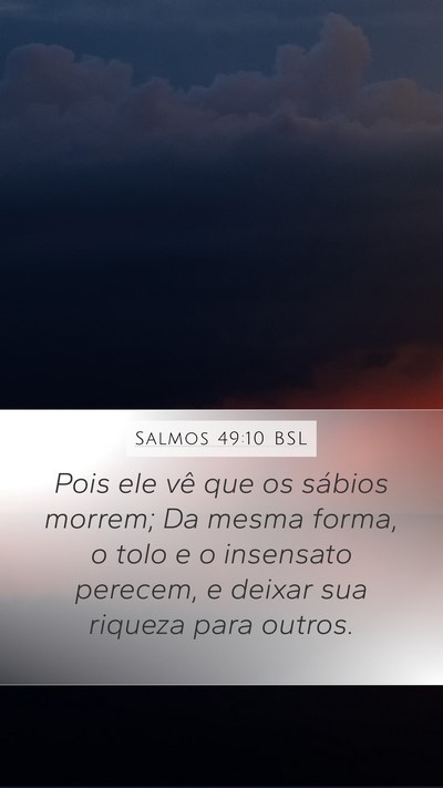Salmos 49:10 BSL Bible Verse Image