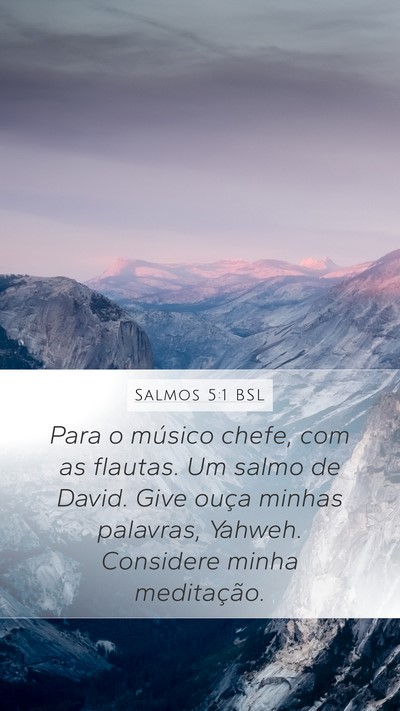 Salmos 5:1 BSL Bible Verse Image