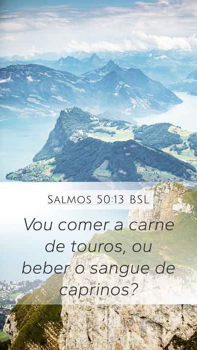 Salmos 50:13 BSL Bible Verse Image