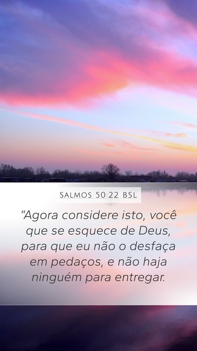 Salmos 50:22 BSL Bible Verse Image