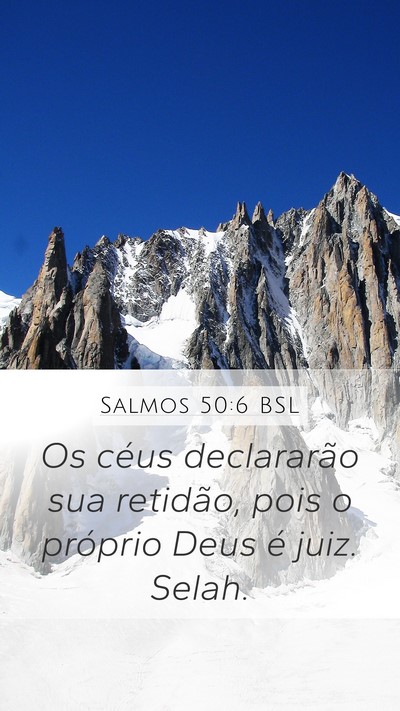 Salmos 50:6 BSL Bible Verse Image