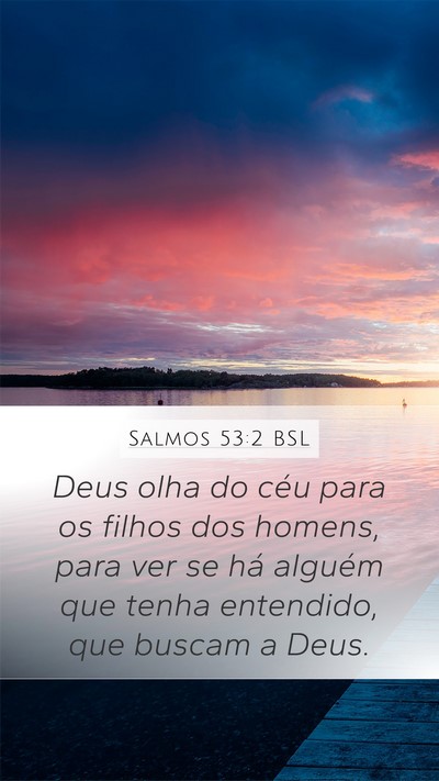 Salmos 53:2 BSL Bible Verse Image