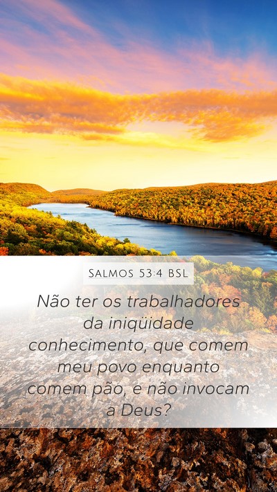 Salmos 53:4 BSL Bible Verse Image