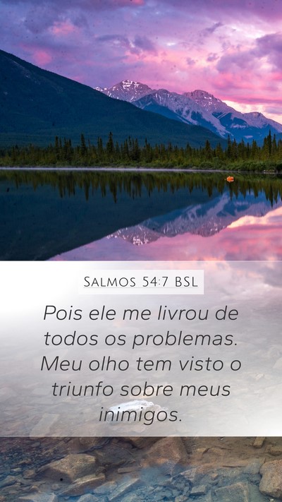 Salmos 54:7 BSL Bible Verse Image