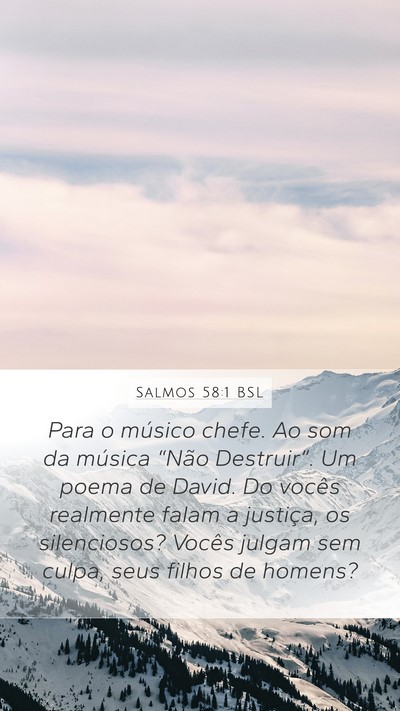 Salmos 58:1 BSL Bible Verse Image