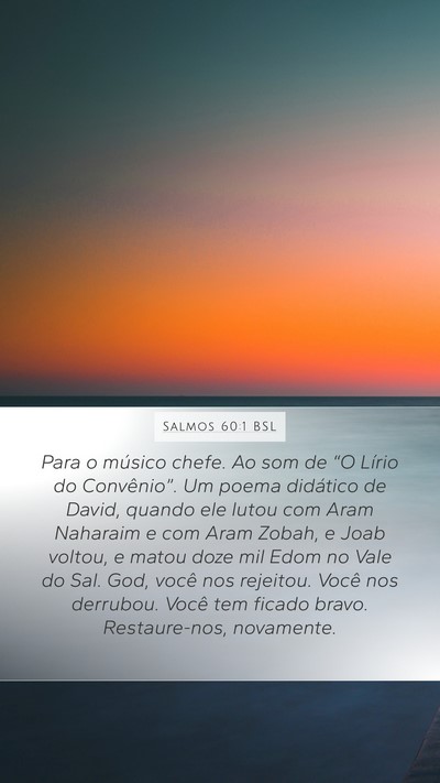 Salmos 60:1 BSL Bible Verse Image