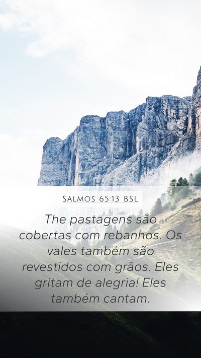 Salmos 65:13 BSL Bible Verse Image