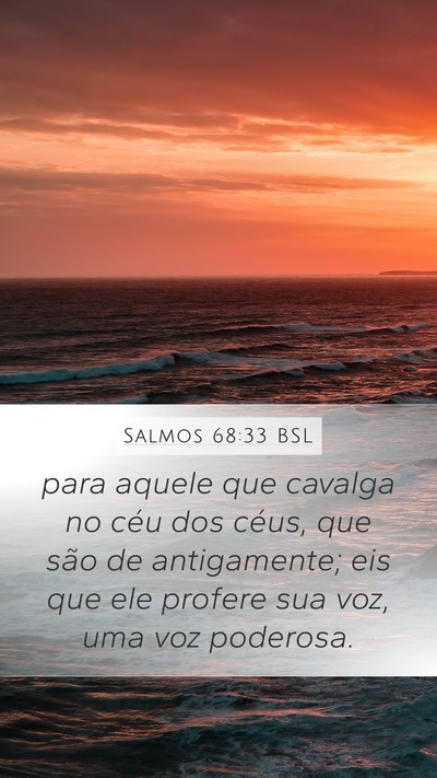 Salmos 68:33 BSL Bible Verse Image