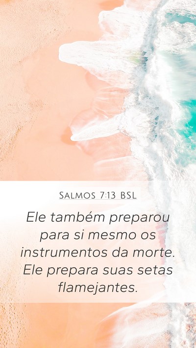 Salmos 7:13 BSL Bible Verse Image
