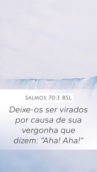 Salmos 70:3 BSL Bible Verse Image