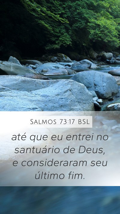 Salmos 73:17 BSL Bible Verse Image
