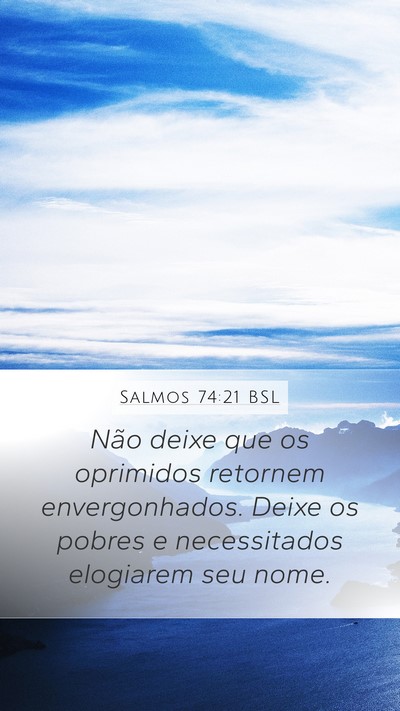 Salmos 74:21 BSL Bible Verse Image
