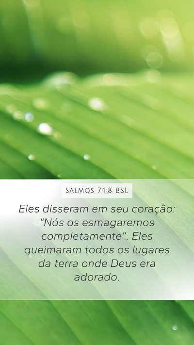 Salmos 74:8 BSL Bible Verse Image