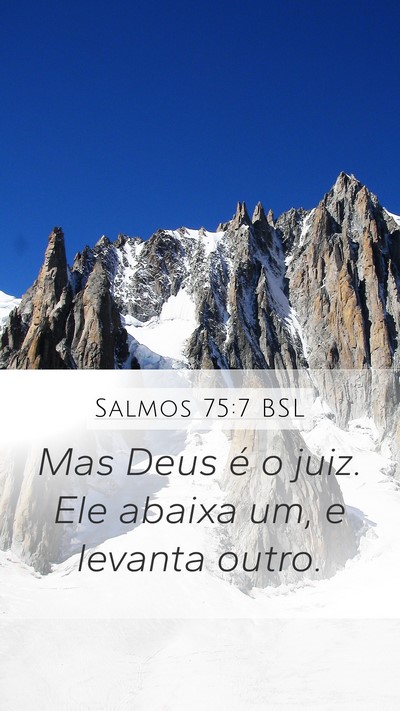 Salmos 75:7 BSL Bible Verse Image