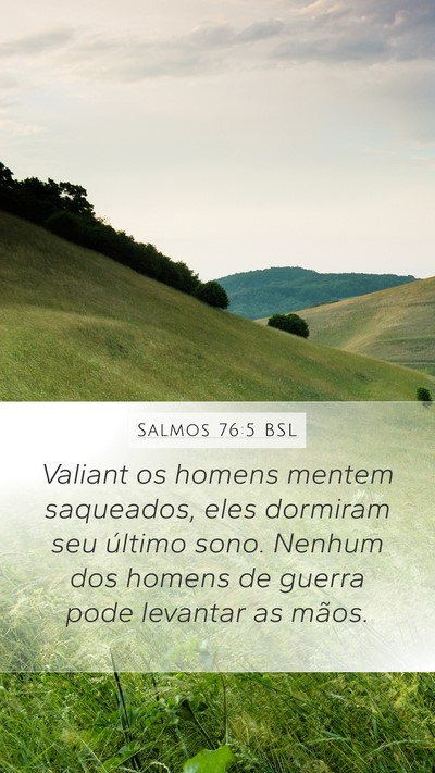 Salmos 76:5 BSL Bible Verse Image