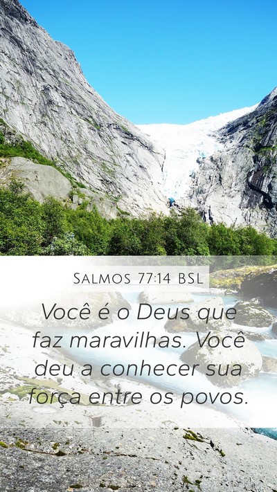 Salmos 77:14 BSL Bible Verse Image