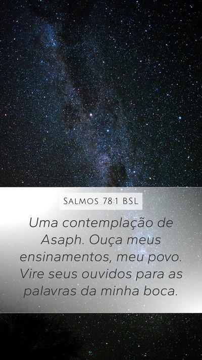 Salmos 78:1 BSL Bible Verse Image