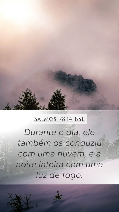 Salmos 78:14 BSL Bible Verse Image