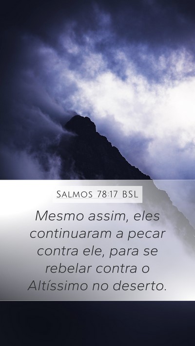 Salmos 78:17 BSL Bible Verse Image