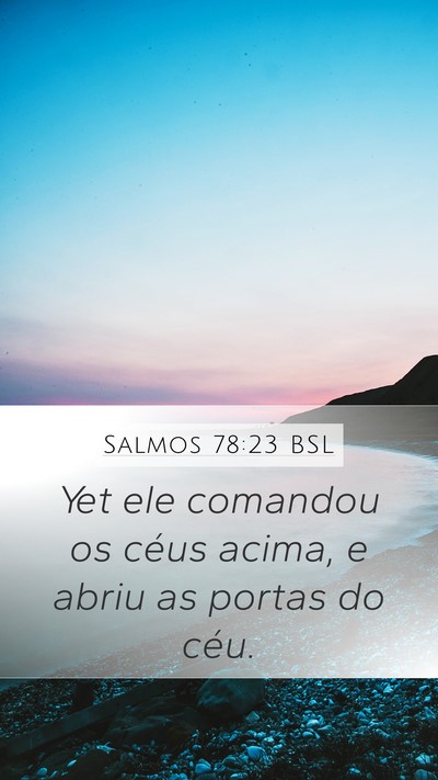 Salmos 78:23 BSL Bible Verse Image