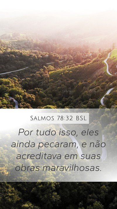 Salmos 78:32 BSL Bible Verse Image