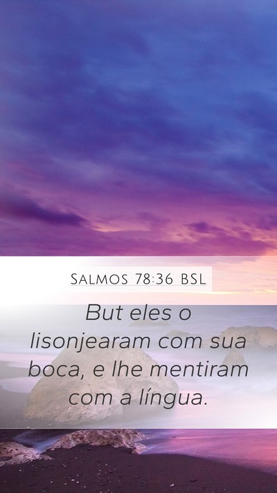 Salmos 78:36 BSL Bible Verse Image