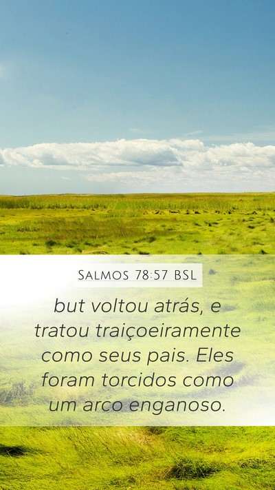 Salmos 78:57 BSL Bible Verse Image